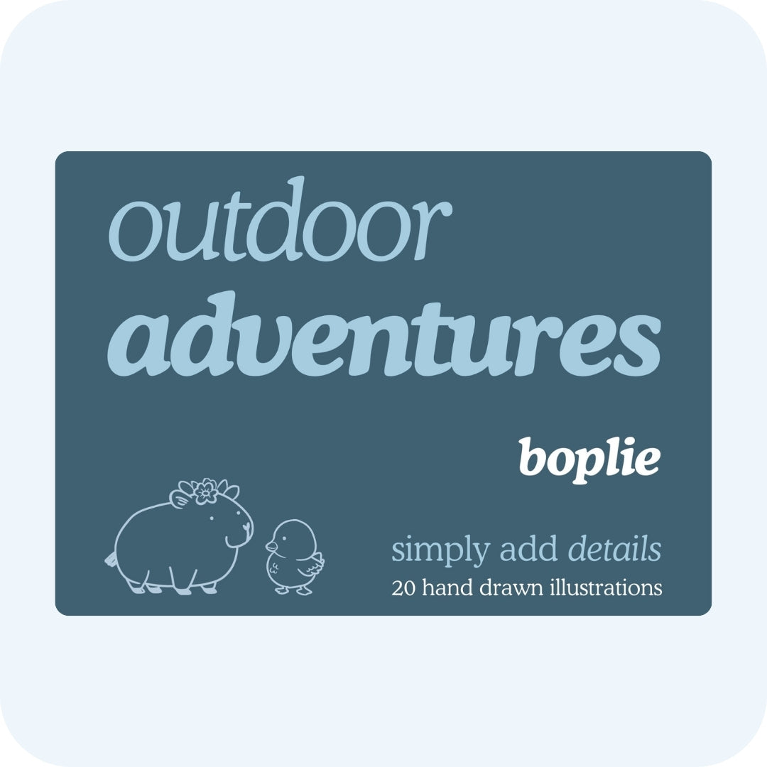 Outdoor Adventures Simply Add Details Book - Digital Download