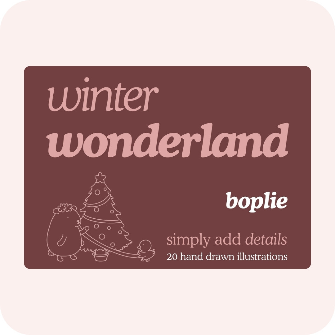 Winter Wonderland Simply Add Details Book - Digital Download