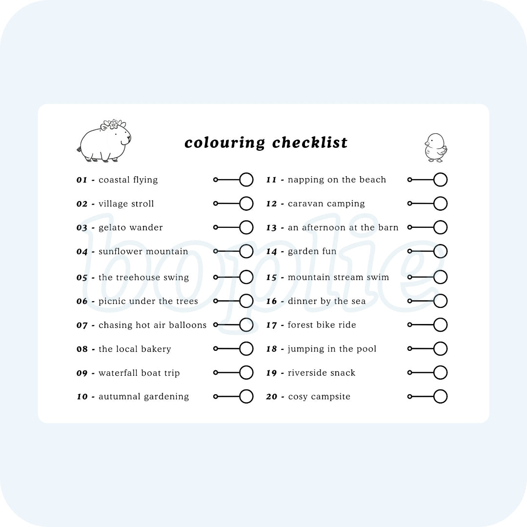Outdoor Adventures Colouring Book - Digital Download