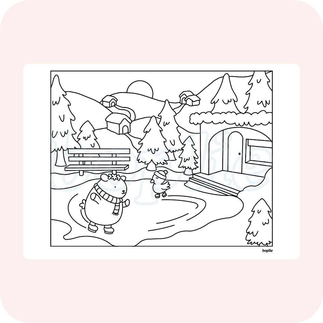 Winter Wonderland Colouring Book - Digital Download