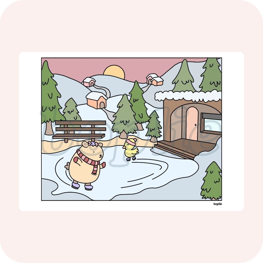 Winter Wonderland Simply Add Details Book - Digital Download